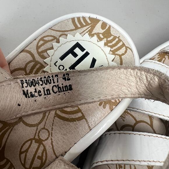 Fly London White Yito Wedge Lace Up Dress Sandals Size 42 - Picture 9 of 10